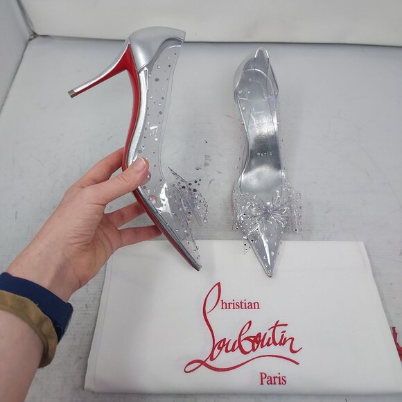 Christian Louboutin Jelly Strass Bow Wedding Crystal PVC Pump - Picture 1 of 13